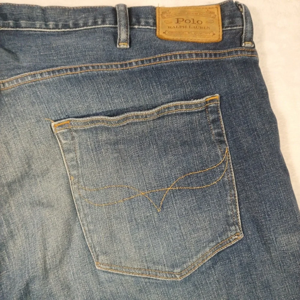 Polo Ralph Lauren Jeans Mens Sz 44x30 Hampton Relaxed Straight Blue Medium Wash